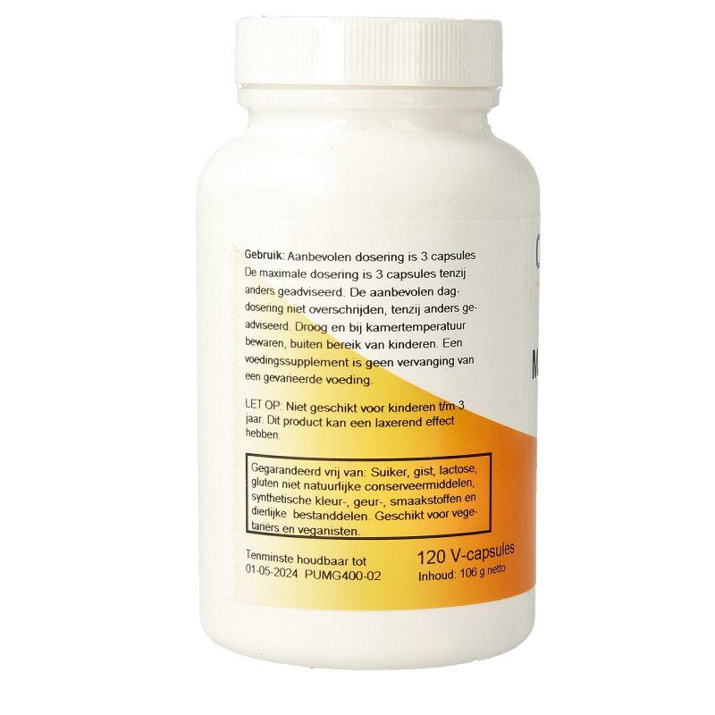 Ortholon Magnesium citraat 120 Vegetarische capsules