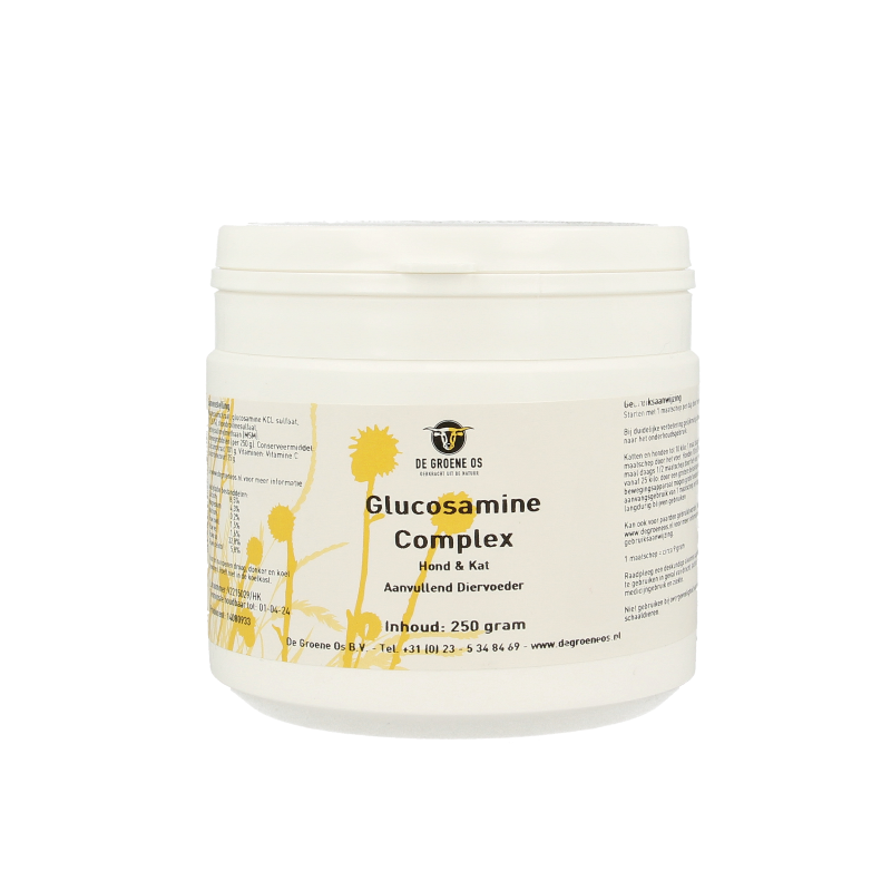 Groene Os Glucosamine complex hond/kat 250 Gram