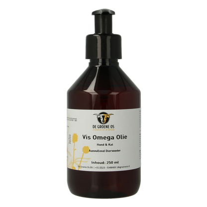Groene Os Vis omega hond/kat 250.00 Milliliter