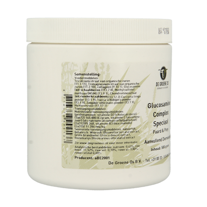 Groene Os Glucosamine complex speciaal paard/pony 500.00 Gram