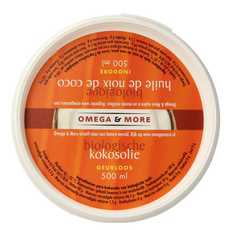 Omega & More Kokosolie geurloos bio 500 Milliliter