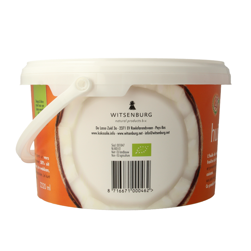 Omega & More Kokosolie geurloos bio 2220 Milliliter