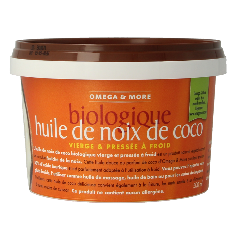 Omega & More Kokosolie extra virgin bio 500 Milliliter