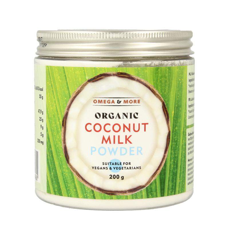 Omega & More Kokosmelk poeder vegan bio 200 Gram