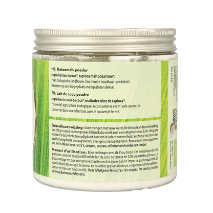 Omega & More Kokosmelk poeder vegan bio 200.00 Gram