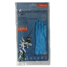 CLEAN-COMFORT Huishoudhandschoen blauw maat M 1.00 Paar