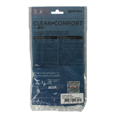 CLEAN-COMFORT Huishoudhandschoen blauw maat L 1.00 Paar
