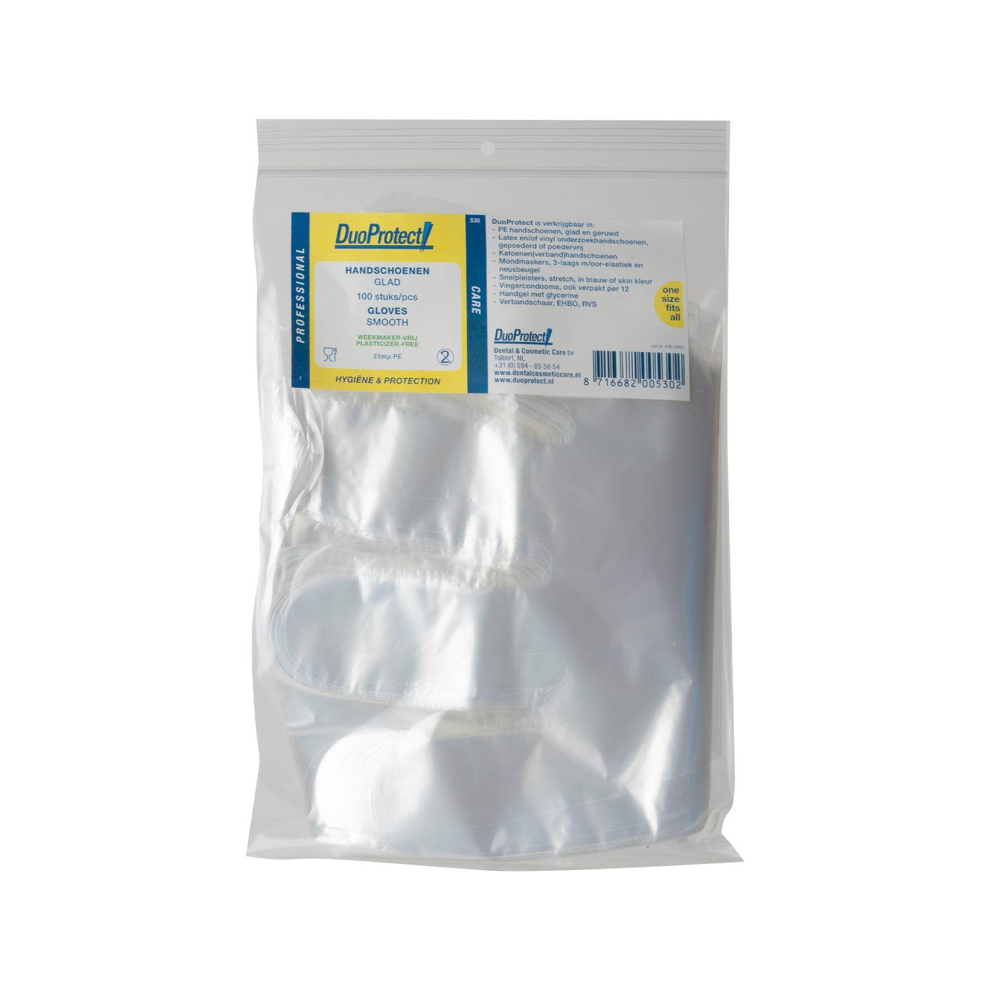 Duoprotect Wegwerphandschoen glad 100 Stuks