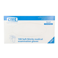 CMT Onderzoekshandschoen nitriel wit poedervrij maat S 100 Stuks