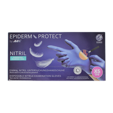 Epiderm Protect Nitriel onderzoekhandschoen poedervrij XS blauw 100 Stuks