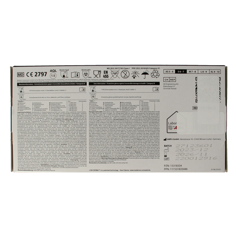 Epiderm Protect Nitriel onderzoekhandschoen poedervrij S blauw 100 Stuks