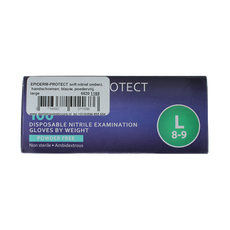 Epiderm Protect Nitriel onderzoekhandschoen poedervrij L blauw 100 Stuks