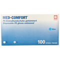 Med Comfort Handschoen PE geruwd blauw 100 Stuks