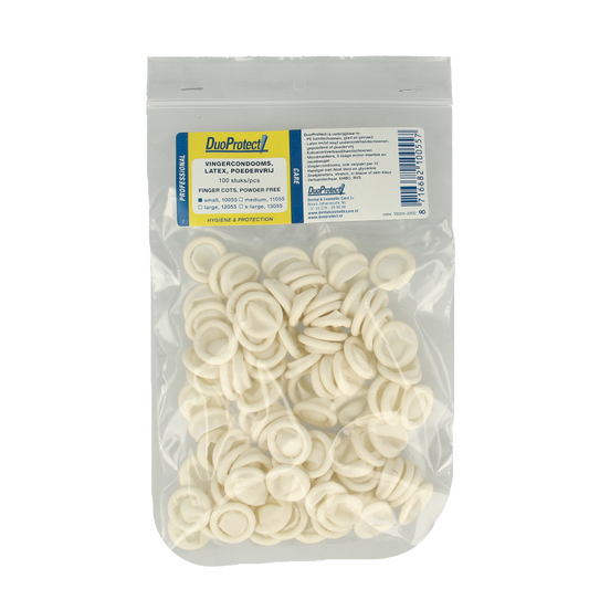 Duoprotect Vingercondoom maat S 100 Stuks
