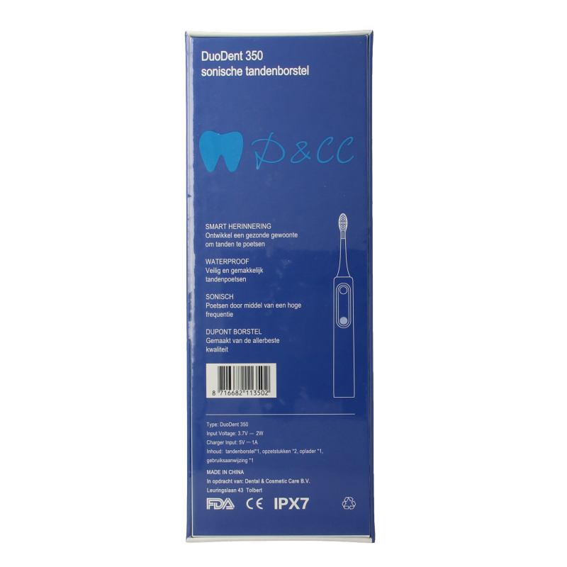 Duodent Tandenborstel 350 sonische digitaalscherm 1 Stuks