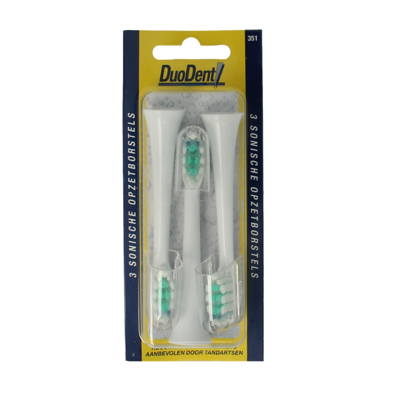 Duodent Replacement opzetborstels  350 sonisch 3 Stuks