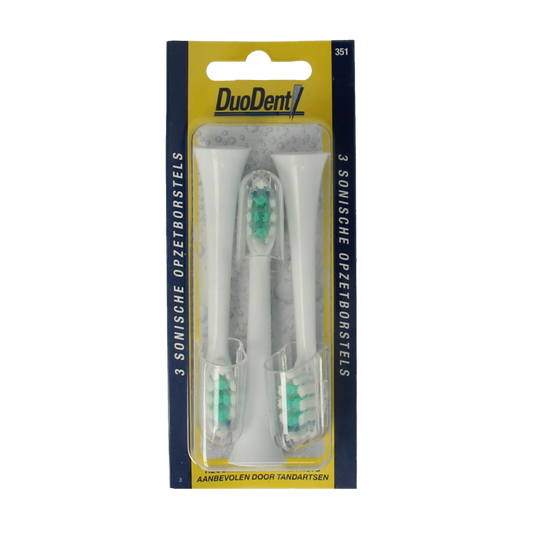 Duodent Replacement opzetborstels  350 sonisch 3 Stuks