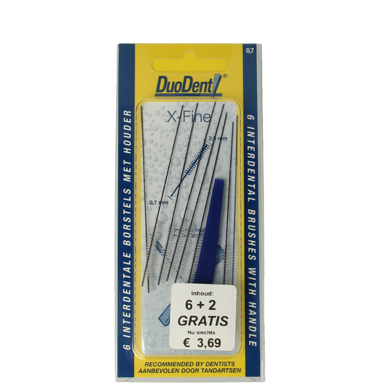 Duodent Interdentale borstels x-fine 8 Stuks
