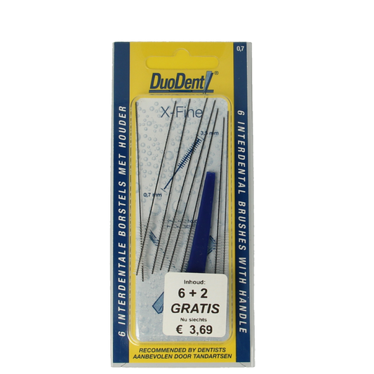 Duodent Interdentale borstels x-fine 8 Stuks