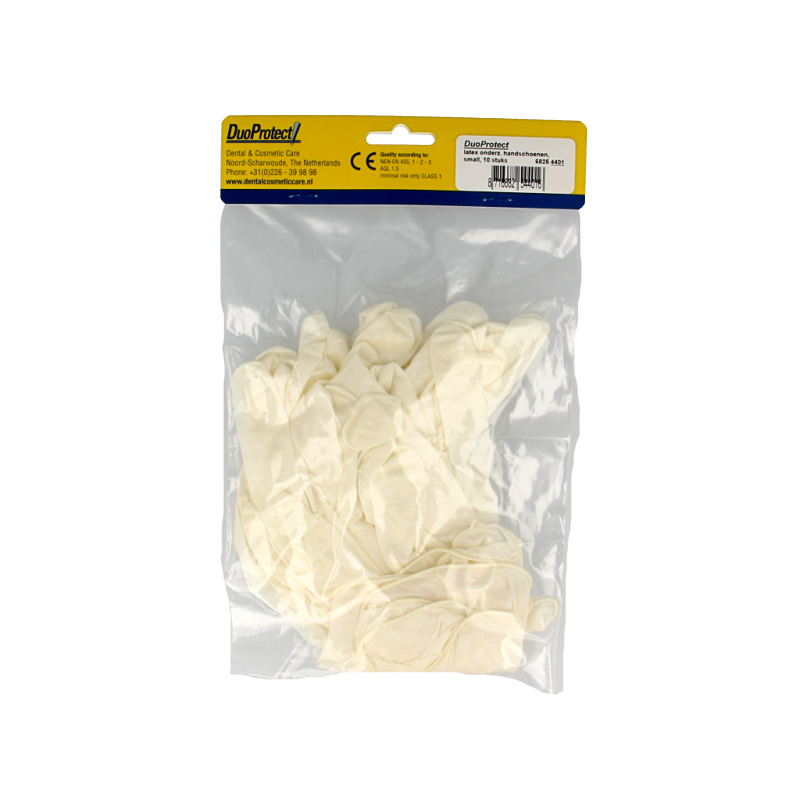 Duoprotect Handschoen latex S 10 Stuks