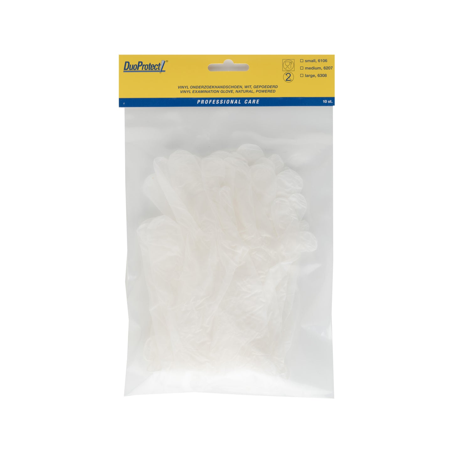 Duoprotect Handschoen vinyl large 10 Stuks