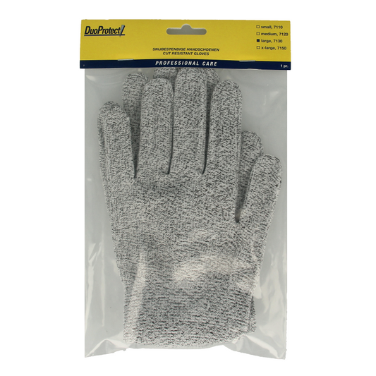 Duoprotect Snijbestendige handschoen maat L 1 Paar