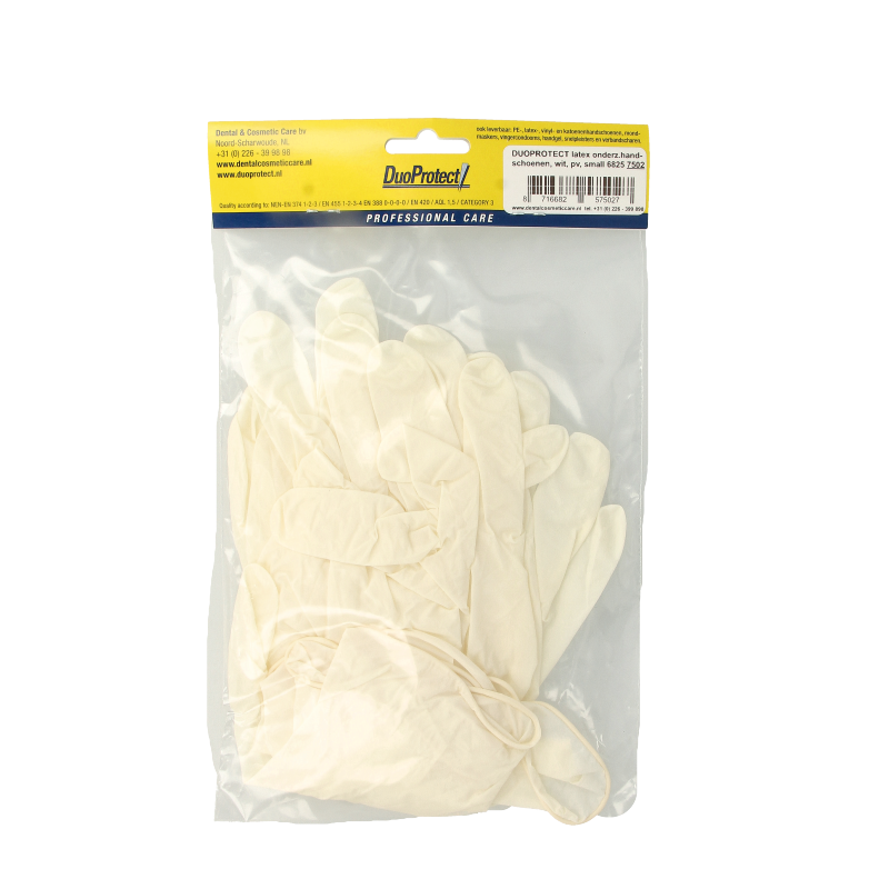 Duoprotect Handschoen latex poedervrij S 10 Stuks