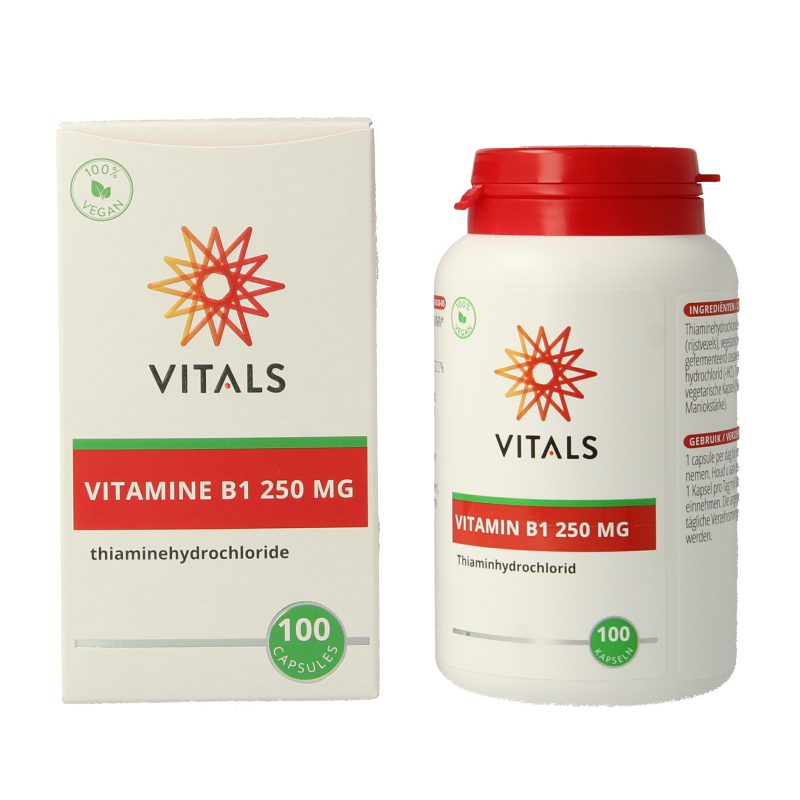 Vitals Vitamine B1 thiamine 250mg 100 Capsules