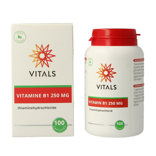 Vitals Vitamine B1 thiamine 250mg 100 Capsules