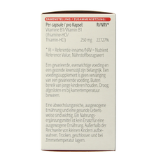 Vitals Vitamine B1 thiamine 250mg 100 Capsules