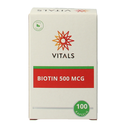 Vitals Biotine 500 mcg 100.00 Capsules