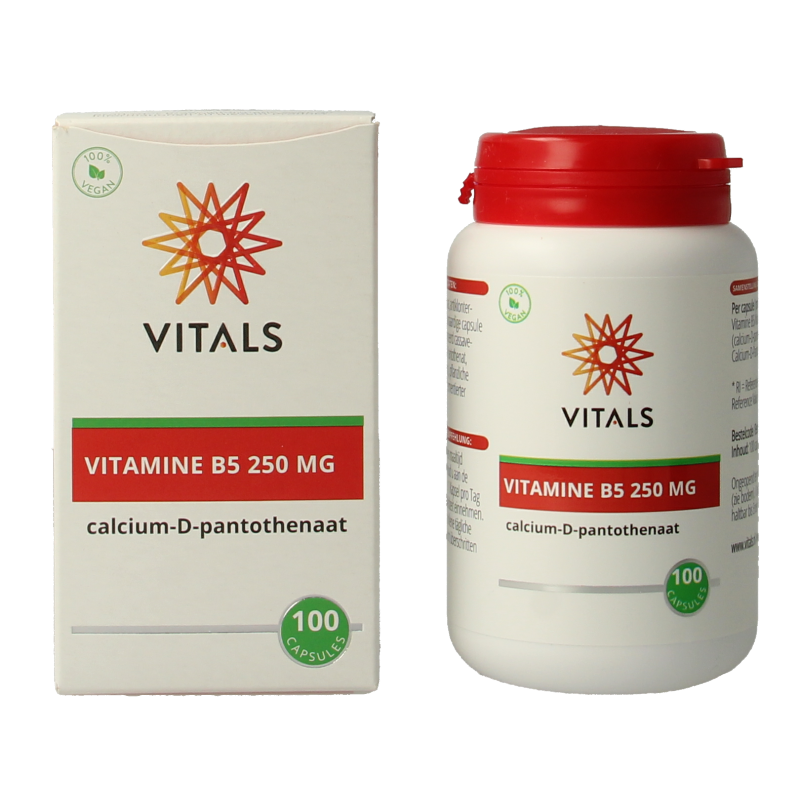 Vitals Vitamine B5 250mg 100 Capsules