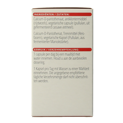 Vitals Vitamine B5 250mg 100.00 Capsules