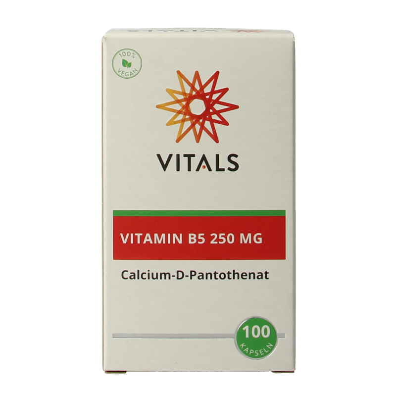 Vitals Vitamine B5 250mg 100 Capsules