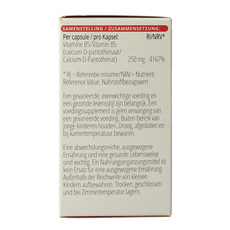 Vitals Vitamine B5 250mg 100.00 Capsules