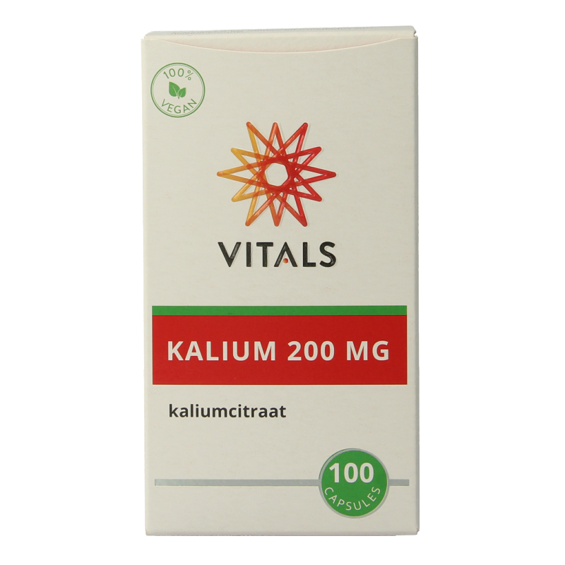 Vitals Kalium citraat 200 mg 100 Capsules