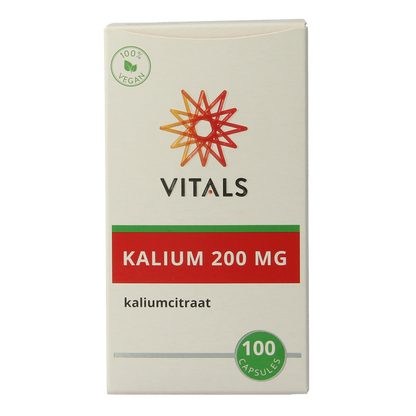 Vitals Kalium citraat 200 mg 100.00 Capsules