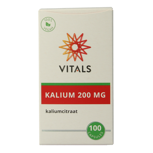 Vitals Kalium citraat 200 mg 100 Capsules