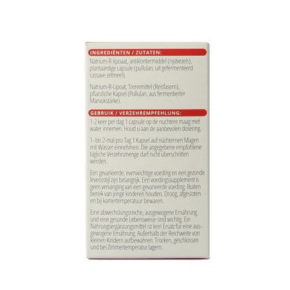Vitals R-alfaliponzuur 100.00 Capsules