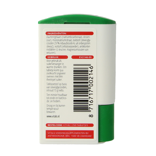 Vitals Stevia zoetjes 250 Tabletten