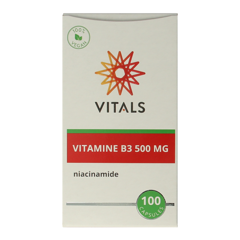 Vitals Vitamine B3 niacinamide 500mg 100 Capsules