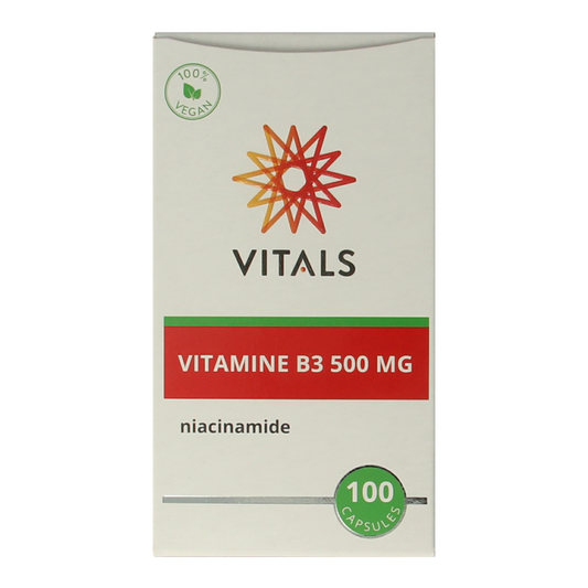 Vitals Vitamine B3 niacinamide 500mg 100 Capsules