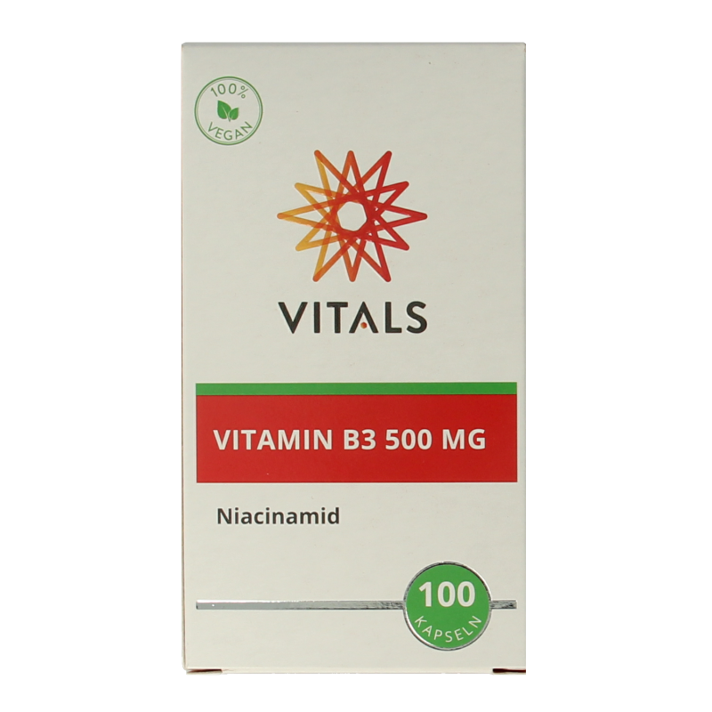Vitals Vitamine B3 niacinamide 500mg 100 Capsules