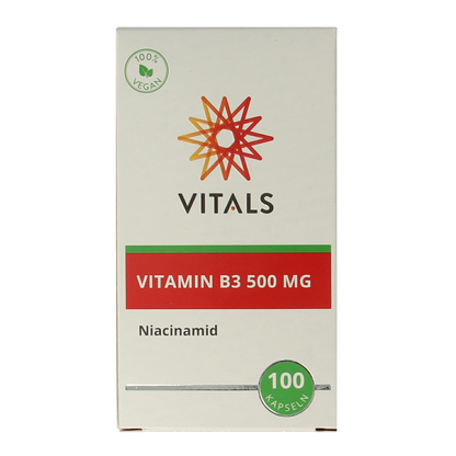 Vitals Vitamine B3 niacinamide 500mg 100.00 Capsules