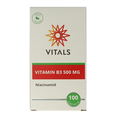 Vitals Vitamine B3 niacinamide 500mg 100.00 Capsules