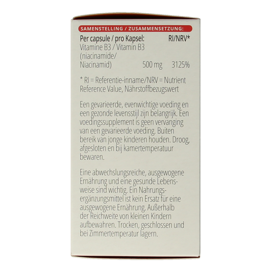 Vitals Vitamine B3 niacinamide 500mg 100.00 Capsules
