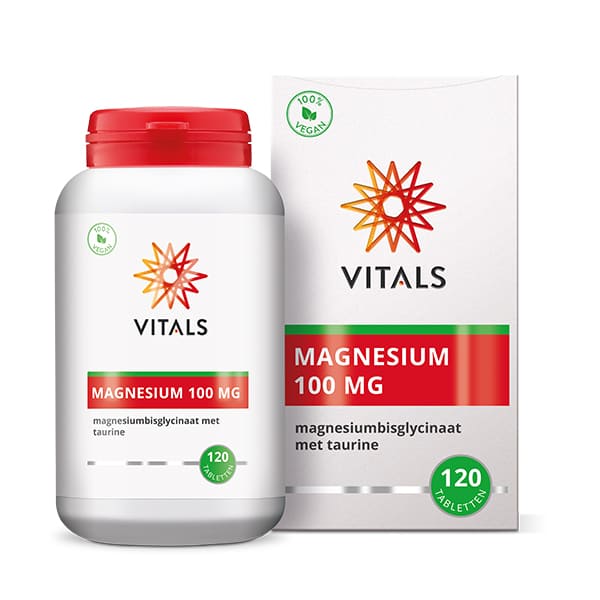 Vitals Magnesiumbisglycinaat 100 mg 120 Tabletten