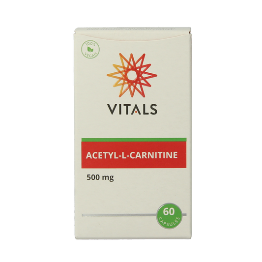 Vitals Acetyl-L-Carnitine 500mg 60 Vegetarische capsules