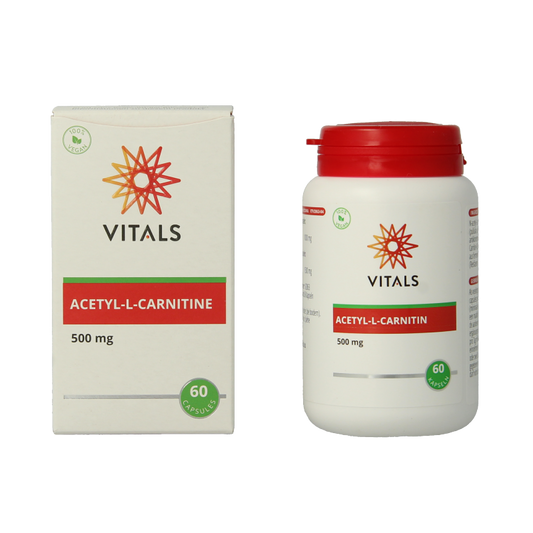 Vitals Acetyl-L-Carnitine 500mg 60 Vegetarische capsules