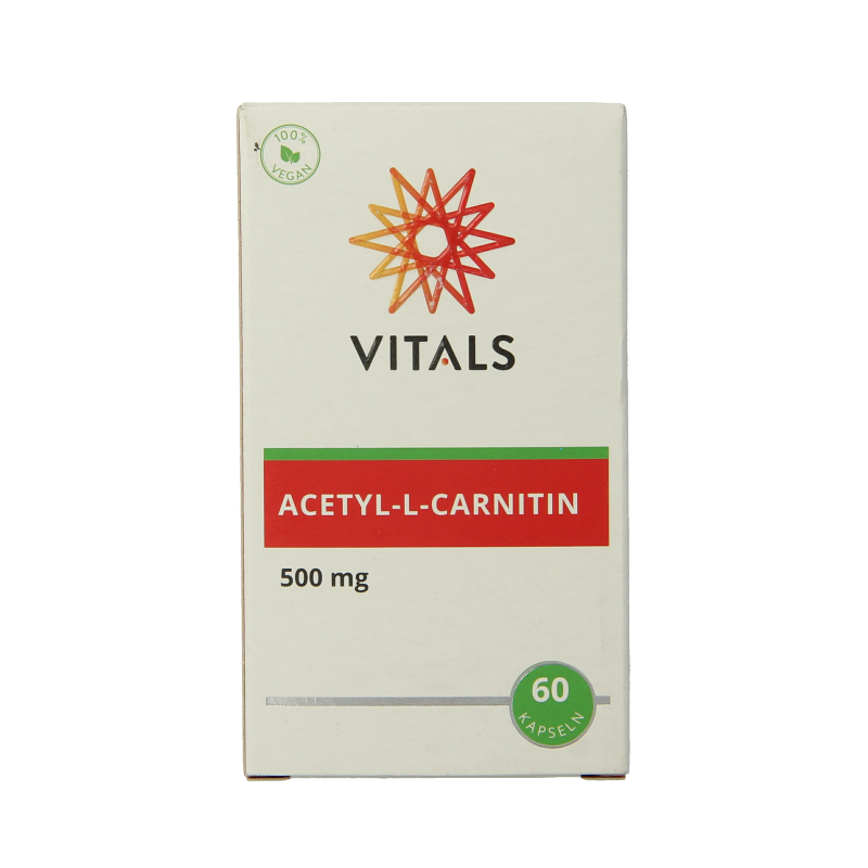 Vitals Acetyl-L-Carnitine 500mg 60 Vegetarische capsules